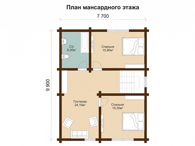 2 этаж - 76,2