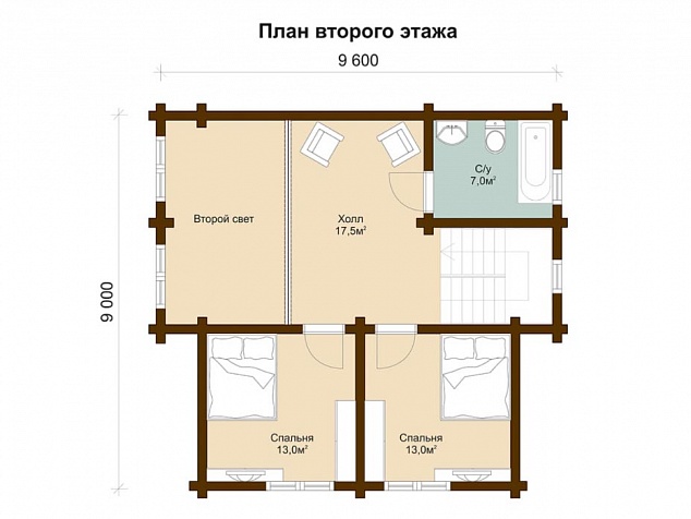 2 этаж - 77,4